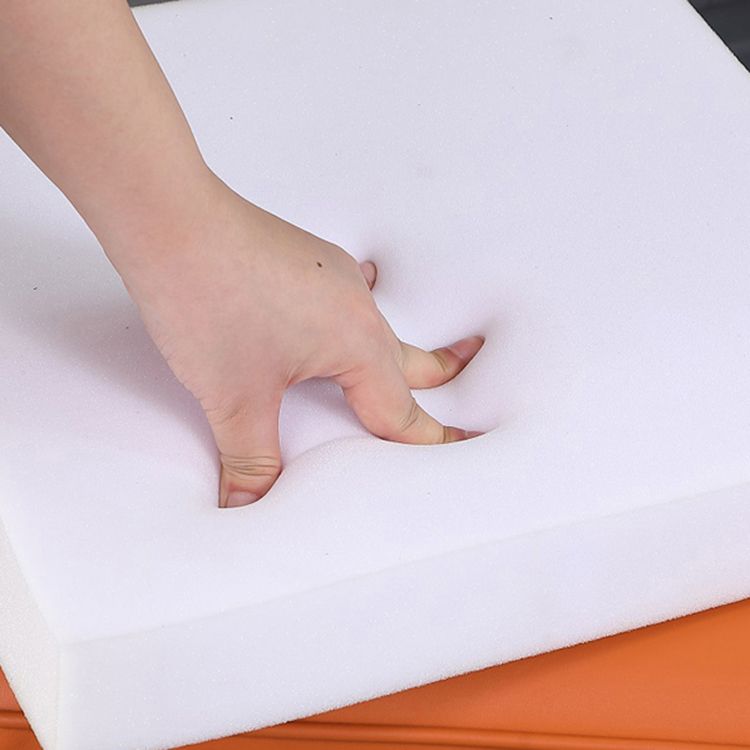 Minimalist Square Footstool Ottoman Pure Color Genuine Leather Ottoman