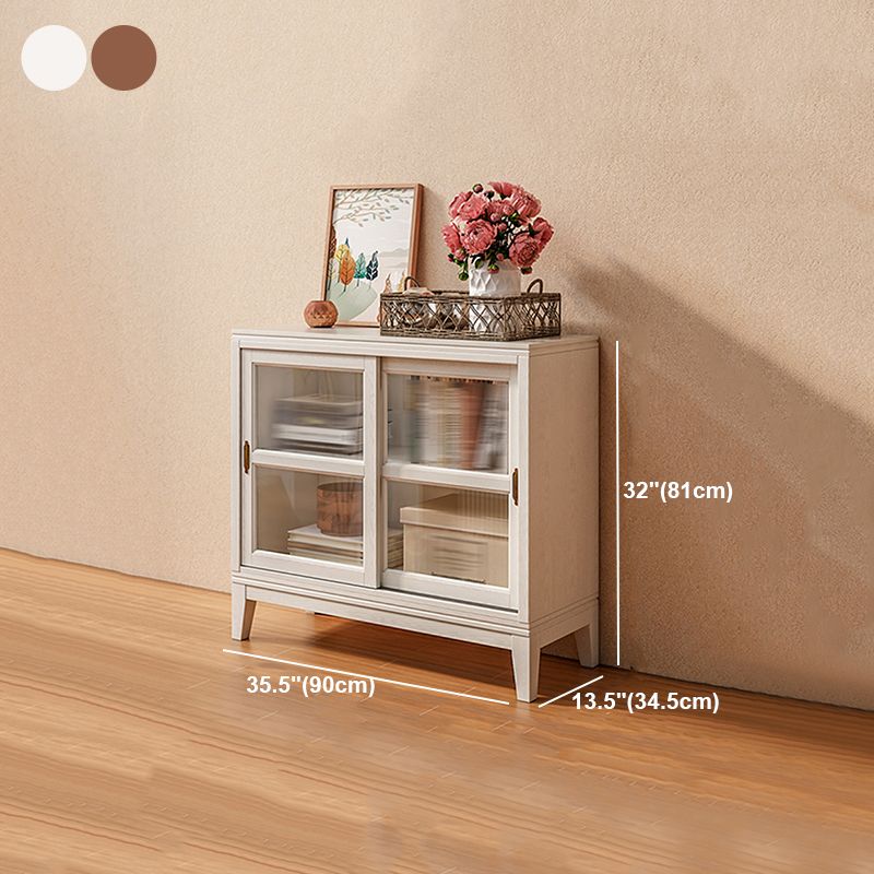 Contemporary Style Bookshelf with Door Bookcase for Home Office Study Room