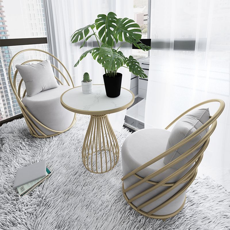 Traditional Luxury Dining Table Stone Fixed Dinette Table for Indoor