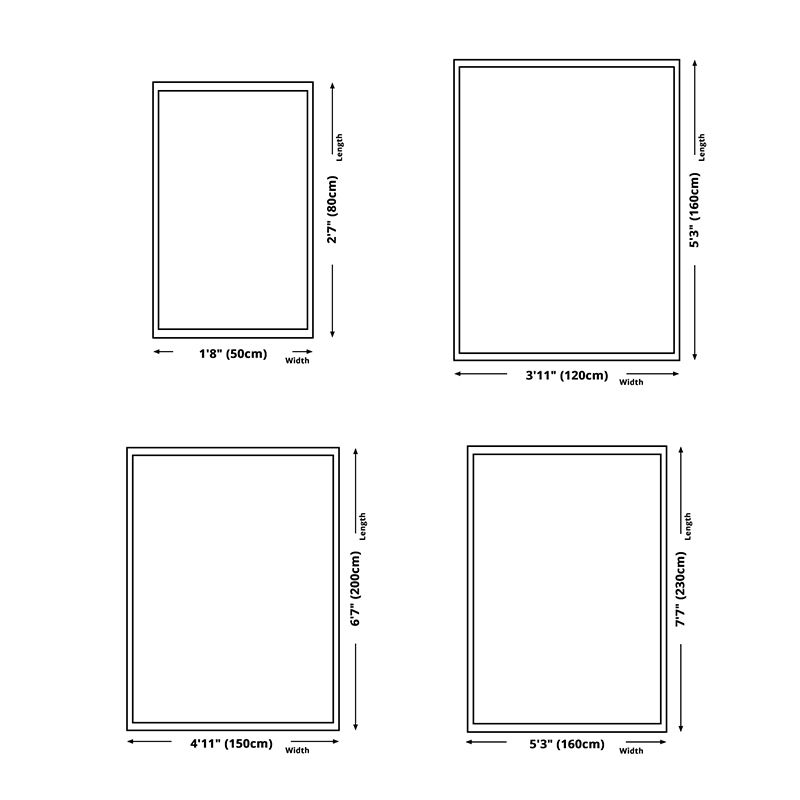 Chic Green Modern Rug Geometric Pattern Polyester Area Rug Non-Slip Backing Carpet for Living Room