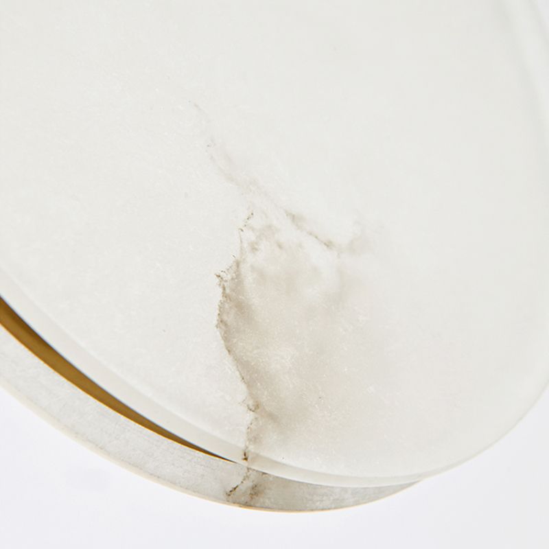 Marble Circular Shrow Lights Style moderne 1 Light Hanging Mount Fixture