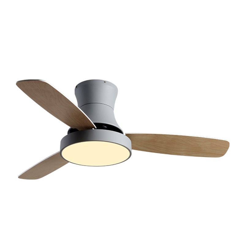 Geometry Ceiling Fan Light Kids Style Metal 1-Light Ceiling Fan Lamp for Living Room