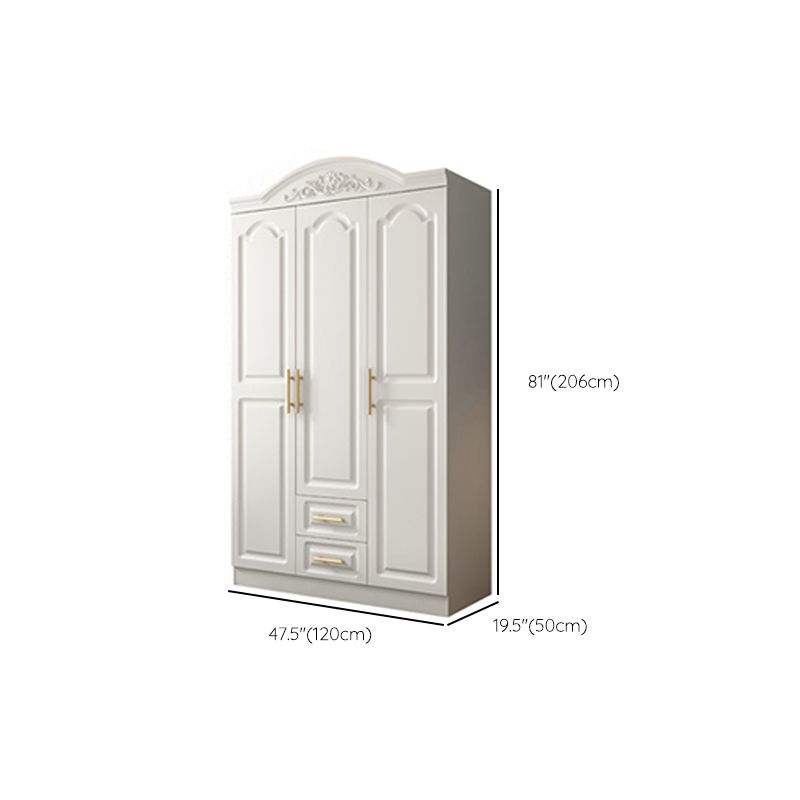 Engineered Wood Wardrobe Armoire French Country Wardrobe Closet