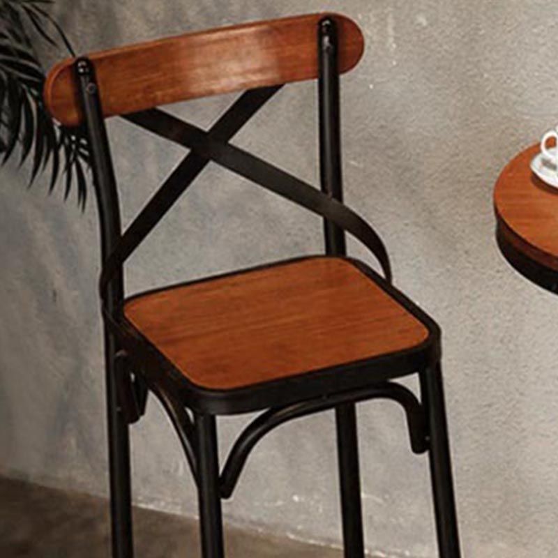 Industrial Round Bar Table Set 1/2 Pieces Solid Wood Bar Table Set for Indoor