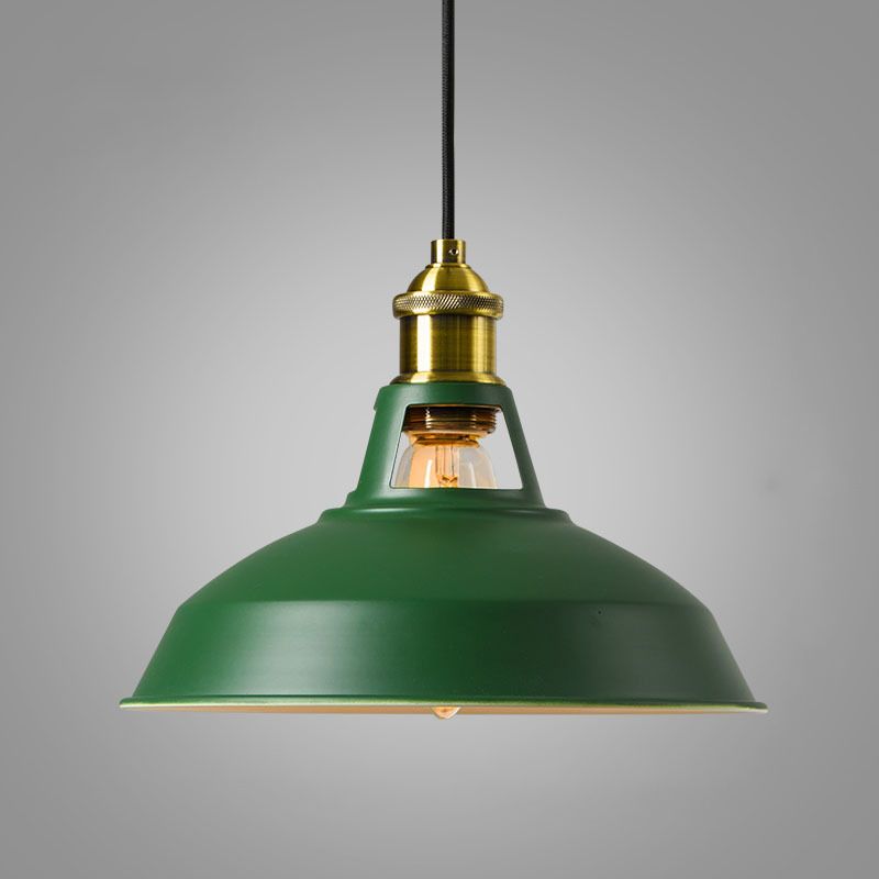 Nordic Industrial  Barn Shade Pendant Light Metal 1-Light Pendant Lighting for Restaurant