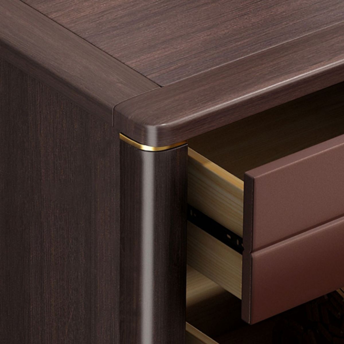 Contemporary Double Dresser Pine Horizontal Storage Chest Dresser for Bedroom