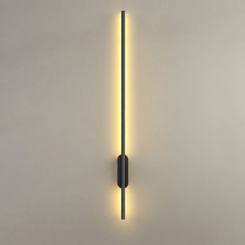 Zwarte lineaire wandverlichting Modern acryl 1 Lichtwand SCONCE LICHT VOOR SLAAPKAMER
