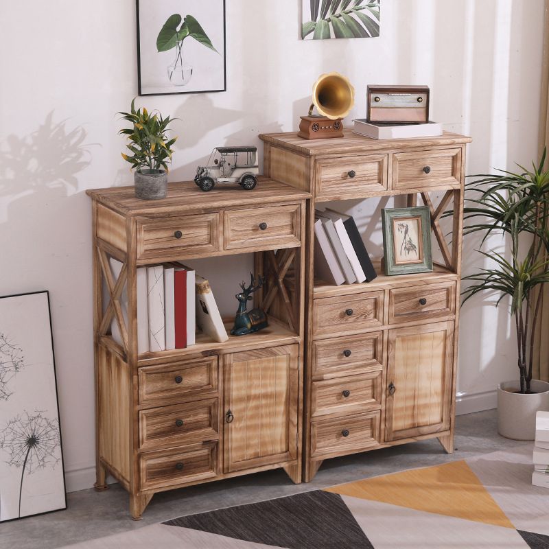 Coastal Combo Dresser Solid Wood Storage Chest Dresser for Bedroom