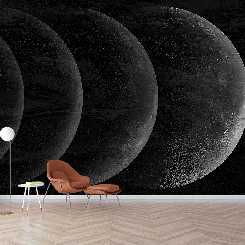 Photography Moon Eclipse Wall Murals Large Size Wall Covering for Bedroom Decoration
