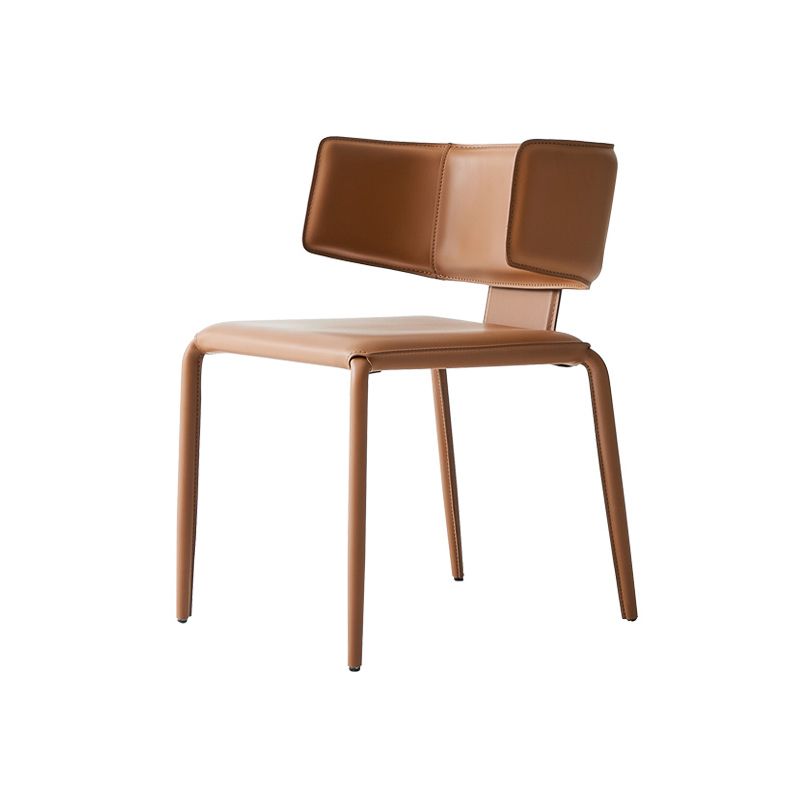 Mid-Century Modern Armless Side Chair Basic Four Leg Side Chair