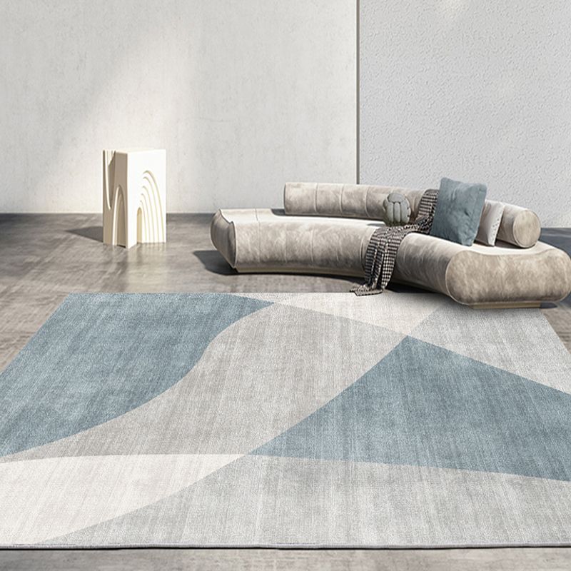 Light Brown Modern Rug Polyester Color Lump Rug Non-Slip Backing Rug for Living Room