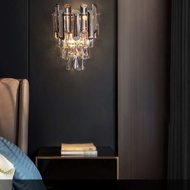 2 luces Luz de montaje de pared Luz de luz Postmoderno Estilo de hierro forjado Luz de pared de pared para sala de estar