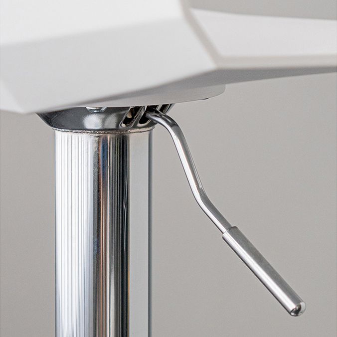 Modern Backrest Armless Counter Stool Iron Cafe Bar Stool with Plastic Cushion