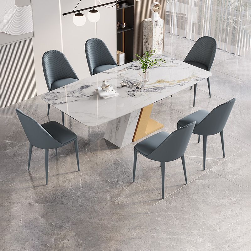 1/2/5/7 Pieces Dining Table Set with Sintered Stone Top Dining Table Furniture