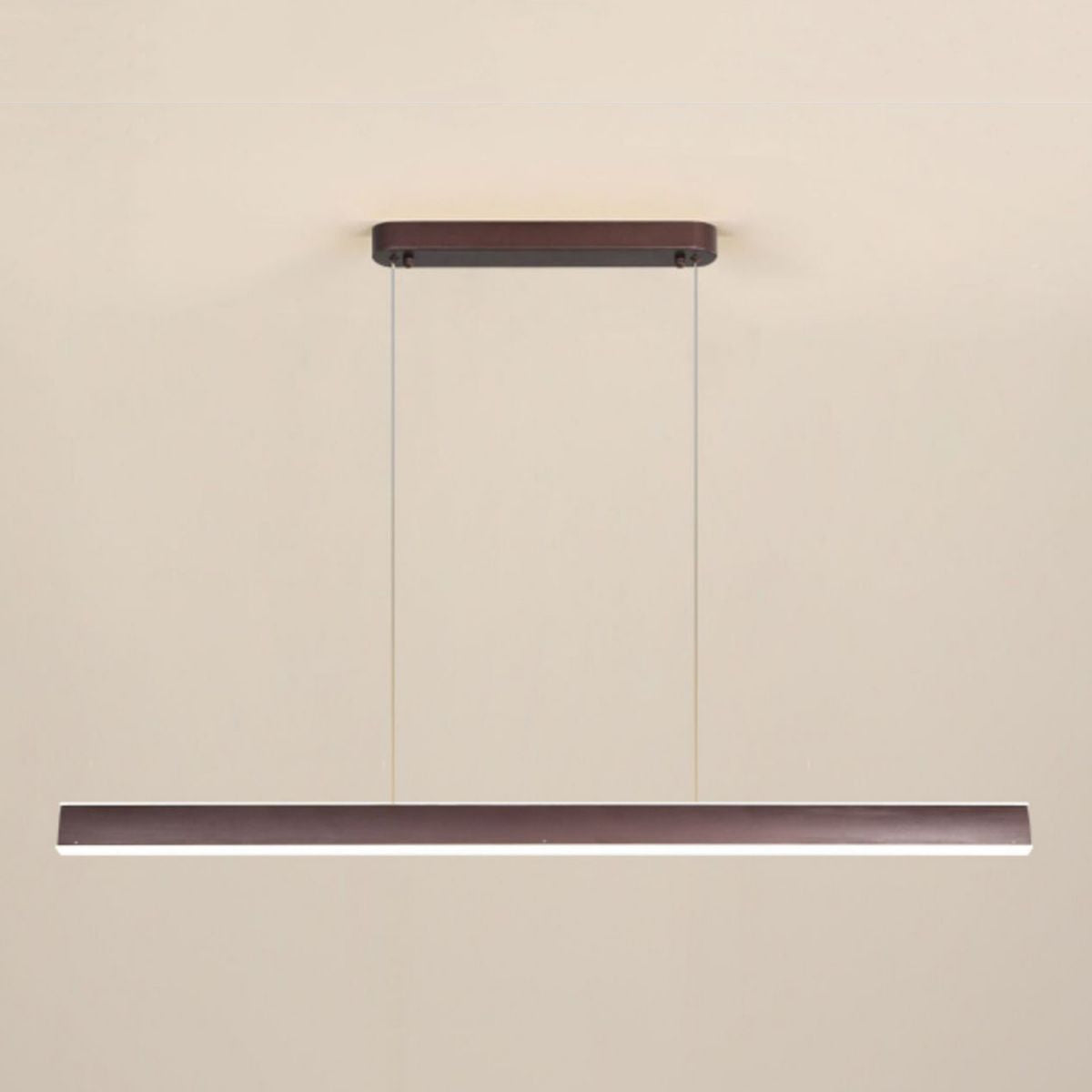 Modern Metal Island Light Strip 2 luces LED Island Colgante para comedor