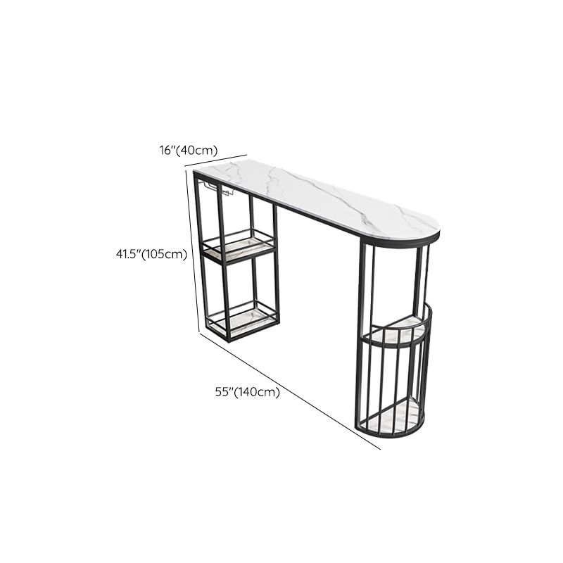 Oval Counter Height Dining Table Industrial Bar Dining Table