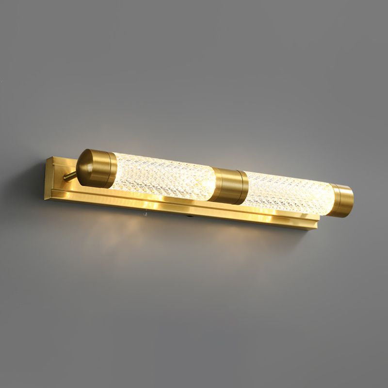 Moderne stijl messing ijdelheid wandlampen cilindrische multi -lights ijdelheid verlichting ideeën