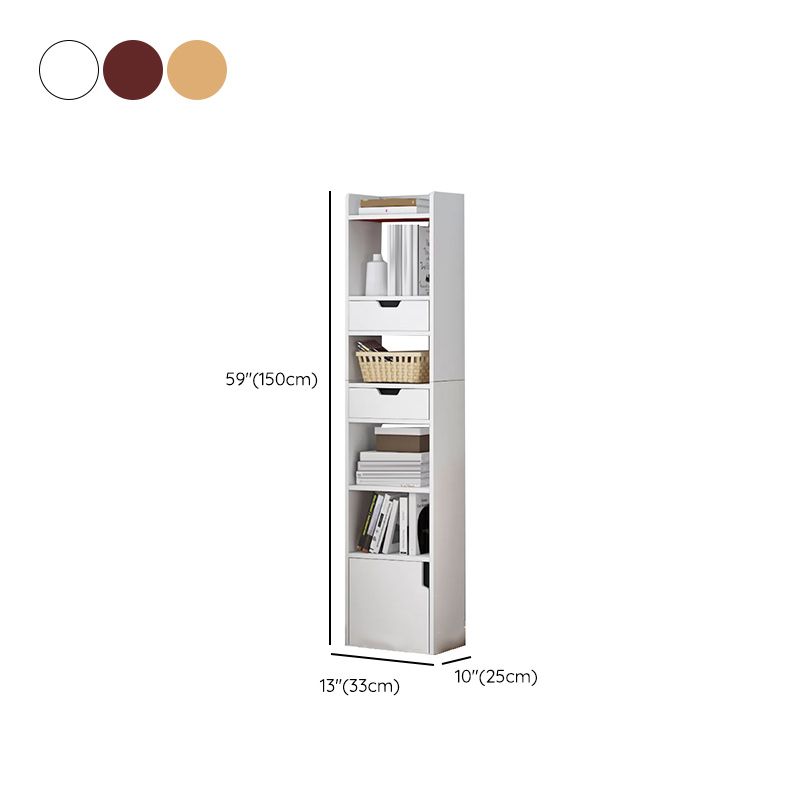 Contemporary Wooden Accent Cabinet with Shelves Storage Cabinet