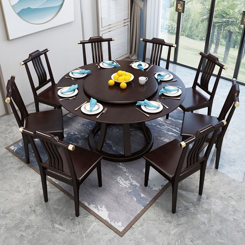 Dining Room Kitchen Dinner Table Round Solid Wood Dining Table