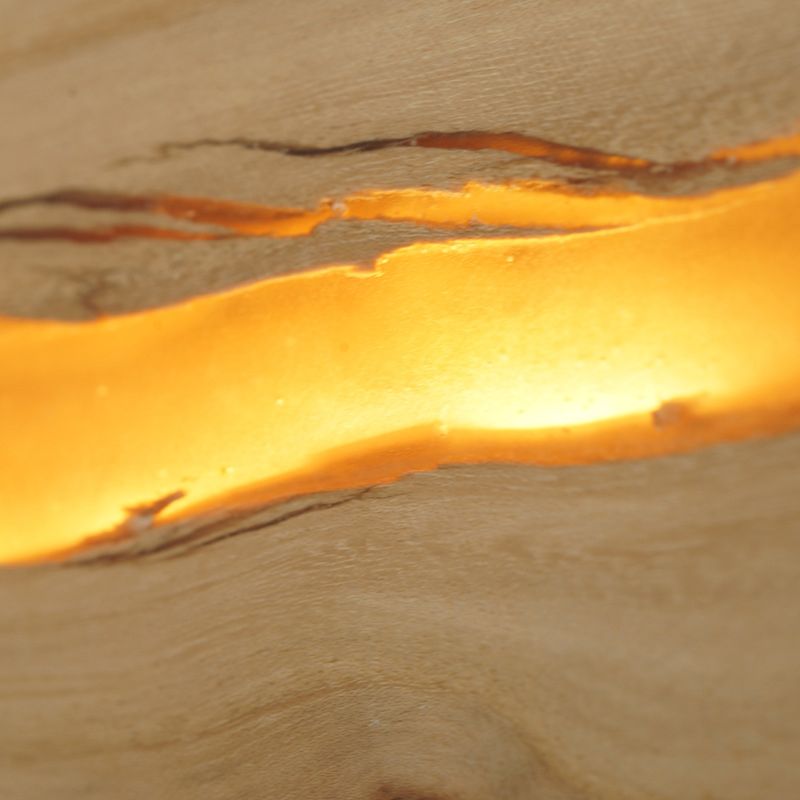 Creatieve iep knetelknakmuurmontage licht vierkante hars sconce lampje voor het bedkast