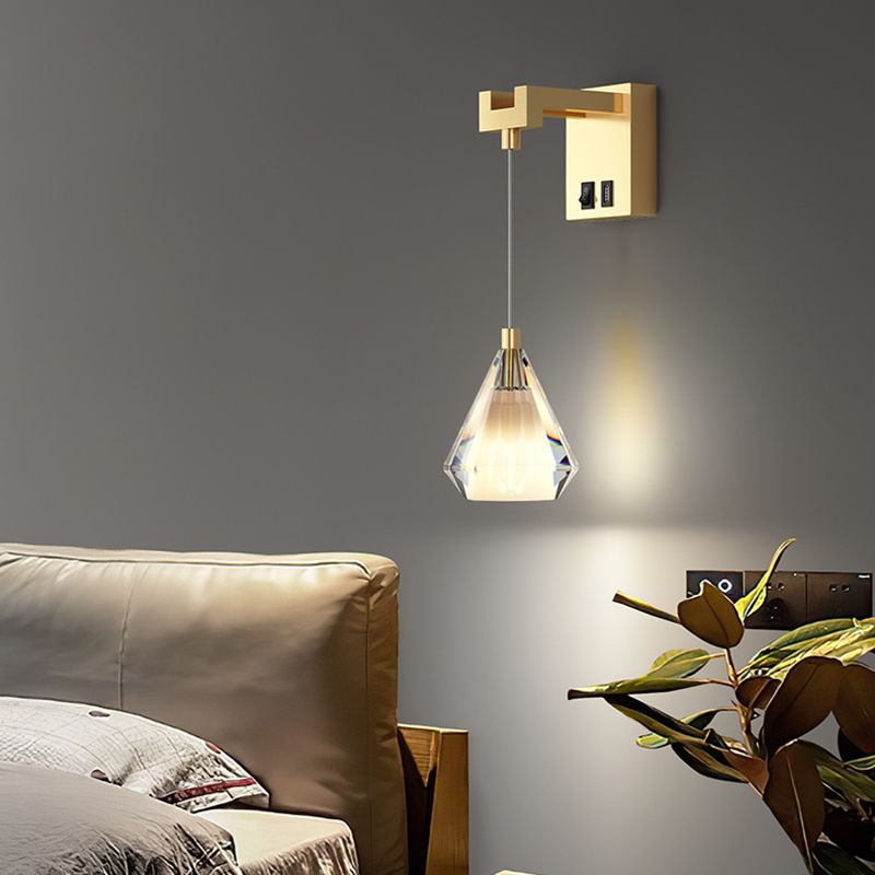 Tombra geométrica 1 Luz de la pared de luz Luz de la pared de la pared de estilo moderno