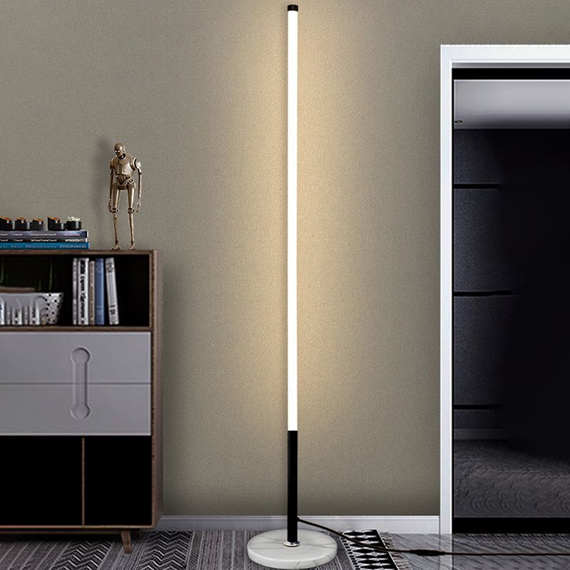 Linear Shape Metal Floor Lights Modern 1-Light Floor Lamp for Living room