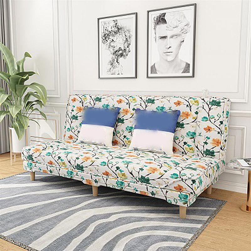 Tight Back Linen Armless Sofa with Foldable and Wear-resisting for Apartment