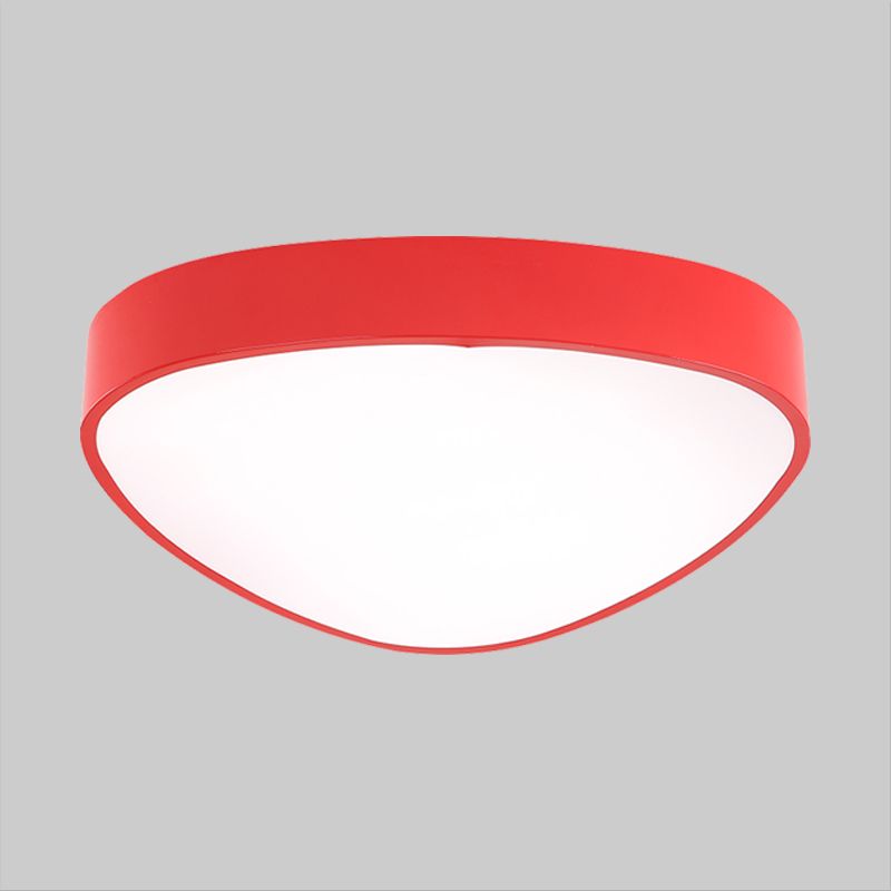 Red/Blue/Green Triangle Ceiling Lamp Modern Style LED Acrylic Flush Mount Light Fixture for Hallway
