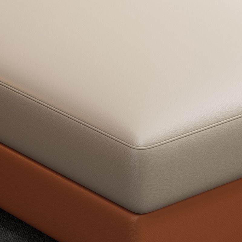 108.66"L x 57.09"W x 35.43"H 4-seat Cushion Back Sofa Tuxedo Arm Sectionals with Storage