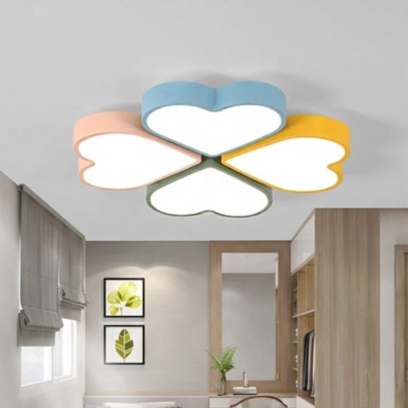 Lampada da incasso a girandola in acrilico Illuminazione contemporanea a LED da incasso in bianco per la cameretta dei bambini