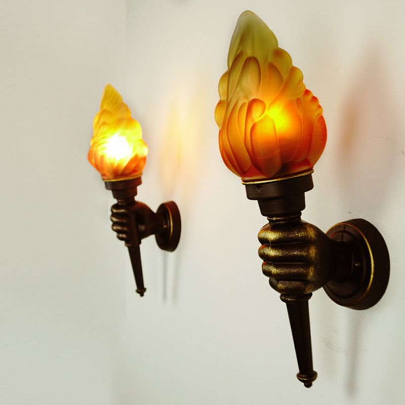 1 Light Geometric Wall Light Fixture Contemporary for Living Room