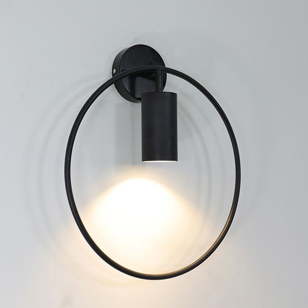Noordse moderne lichte luxe stijl ijzeren ring achtergrond muurlicht