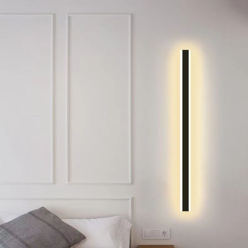 Lineare Form Metallwandbeleuchtung moderner Stil Einer Licht Wandleuchte Leuchte