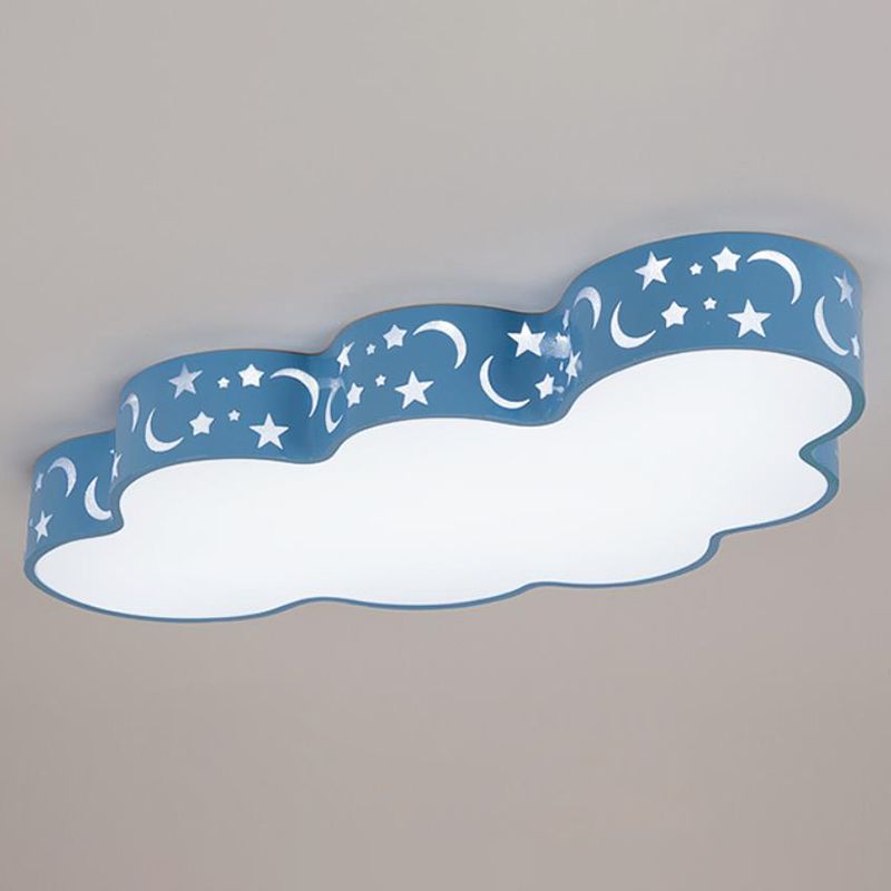 Simplicité Nuage LED Flush Mount Light Acrylique Salle de l'enfant Ceiling Light Flush Mount