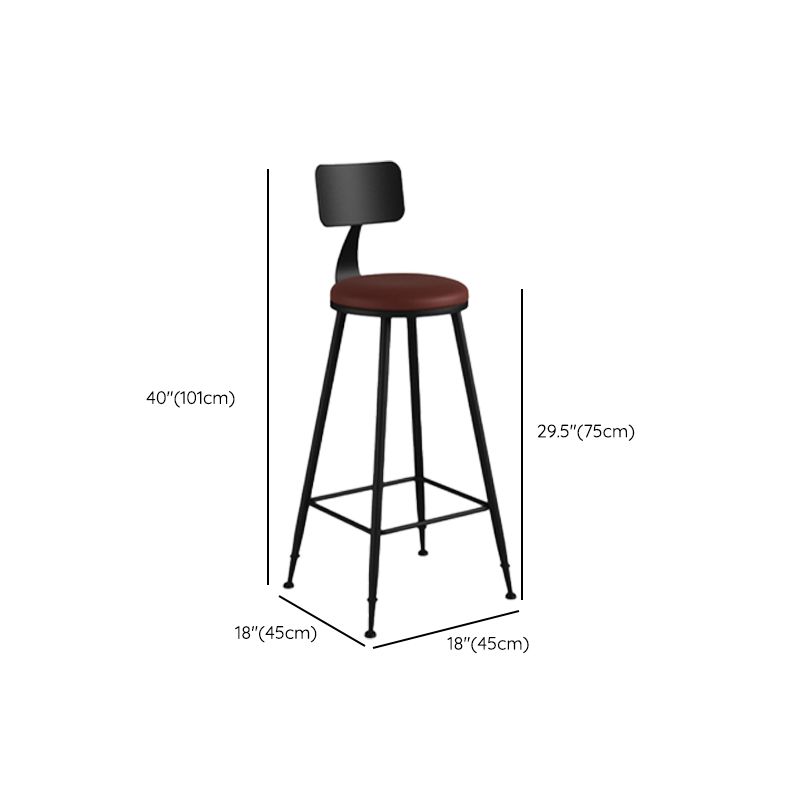 Armless Counter Height Stools with Footrest, Contemporary for Bristol