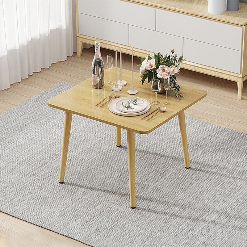 Modern Style Density Plank Wood/white Top Solid Wood Leg Coffee Table