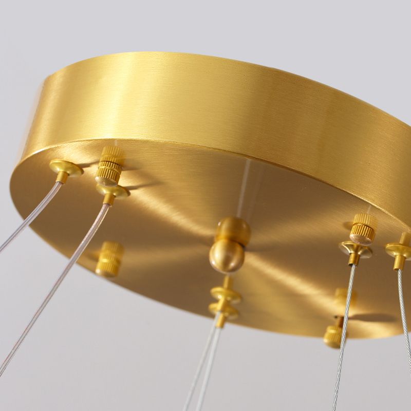 Modern Wrought Iron Hanging Ceiling Lights Tiered Pendant Chandelier for Living Room