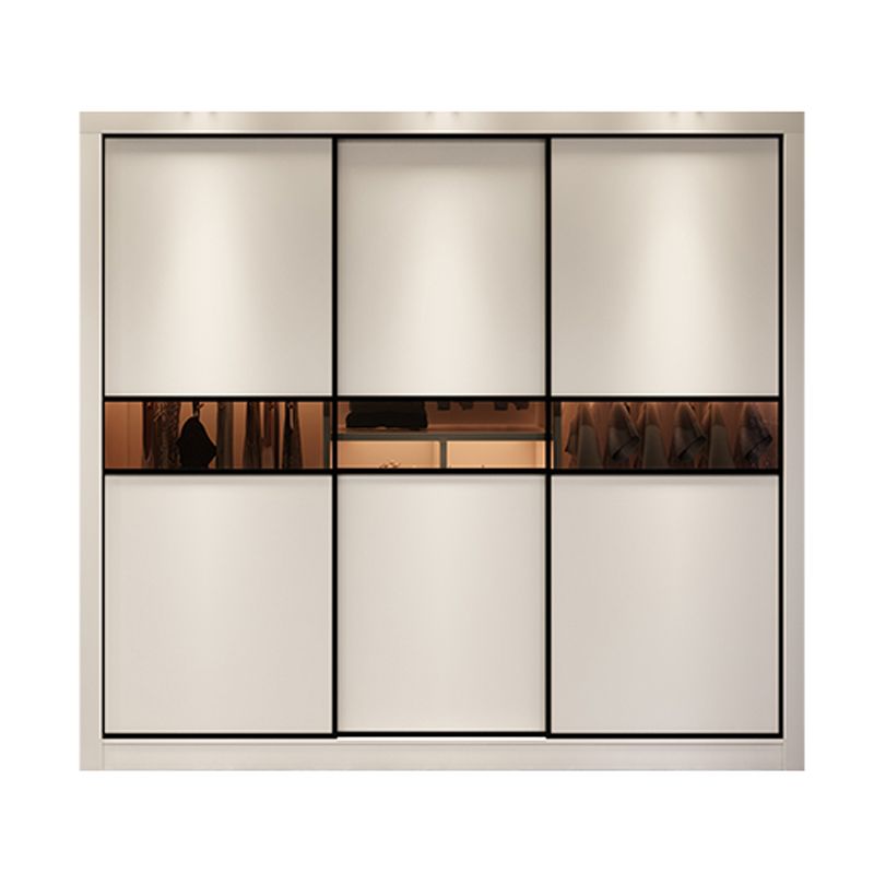 Contemporary Wardrobe Armoire Wooden Wardrobe Cabinet with Shelves