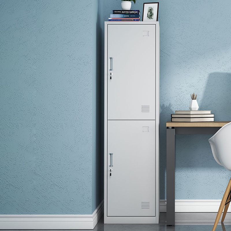 Contemporary Metal Wardrobe Cabinet Hinged Wardrobe Armoire for Home