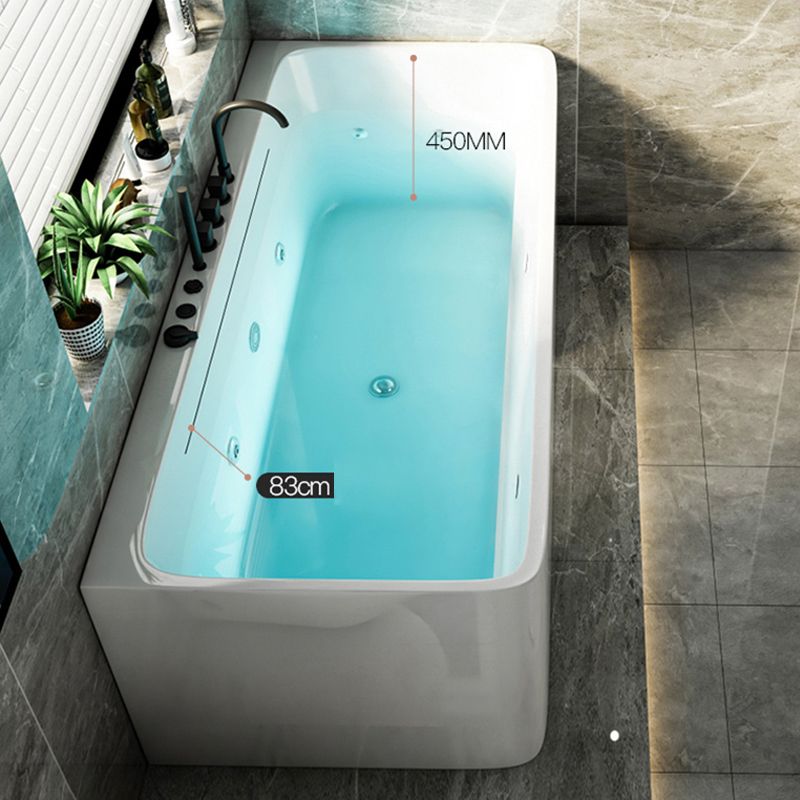 Modern Rectangular Alcove Bath Tub Acrylic Bath Tub for Home