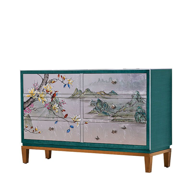 Traditional Solid Wood Storage Chest Horizontal Double Chest