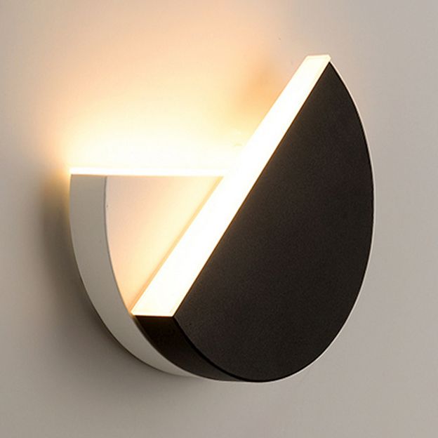 Stile moderno a forma rotonda a led monte a monte leggera camera da letto da letto da comodino lampada con applique