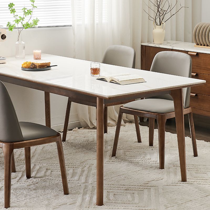 1/4/6/7/9 Pcs Modern Style Rectangle Stone Standard Height Dining Table Furniture