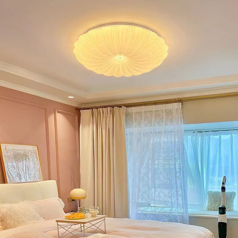 Round LED Ceiling Light Modern Ceiling Mount Light with Acrylic Shade for Kid's Room