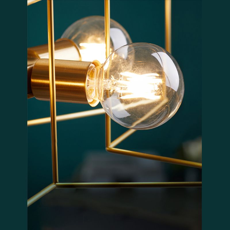 Industrial Star Ceiling Flush Mount Metal Semi Flush Mount Ceiling Fixture for Living Room and Bedroom