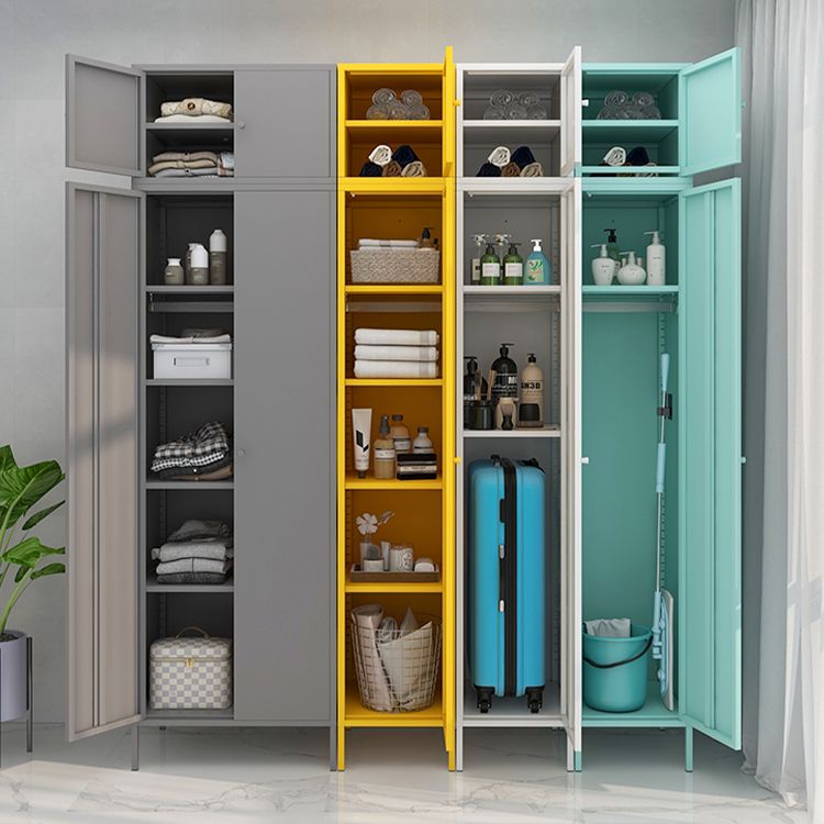 Contemporary Style Wardrobe Metal Bedroom Wardrobe Closet With Legs