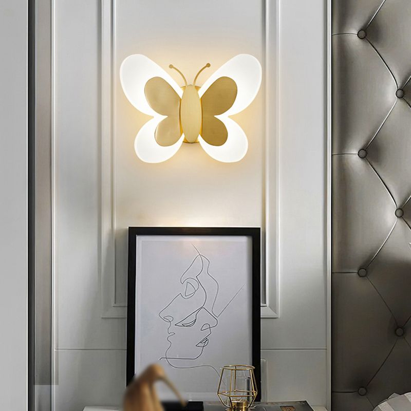 1-Light Geometric Wall Sconce Light Modern Metal Wall Sconce Lighting