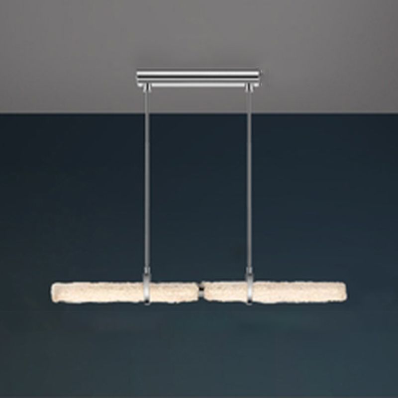 Modern LED Kitchen Island Lighting Ideas Clear Glass Ceiling Pendant Light