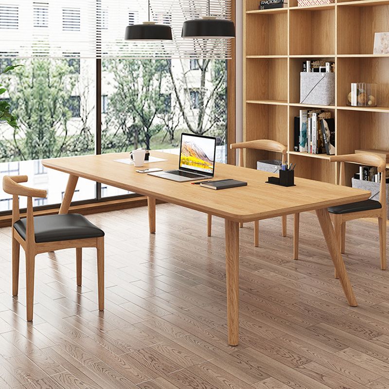 Contemporary Solid Wood Dining Table Natural Dining Table for Dining Room
