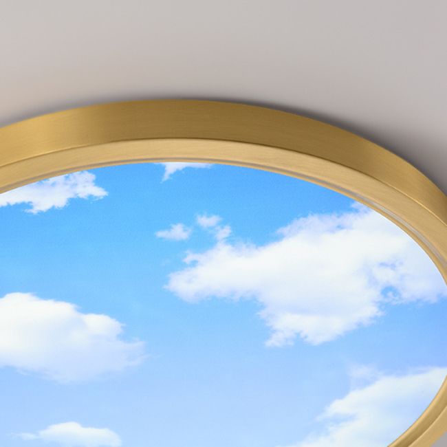 Modern Ceiling Lamp Colorful LED Flush Mount Light Fixture for Bedroom